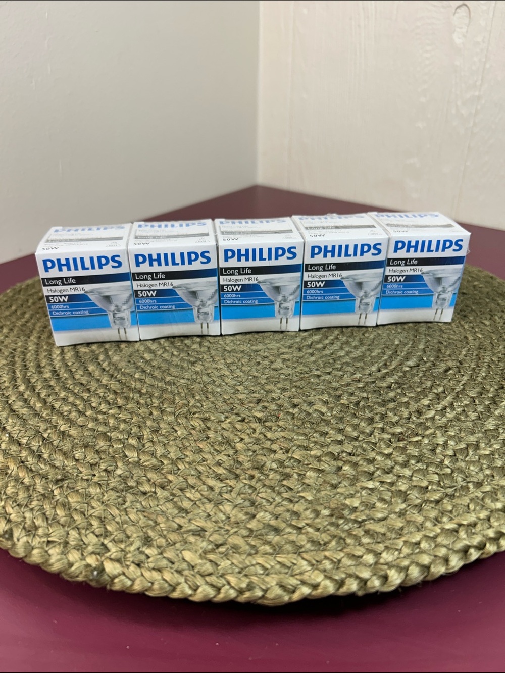 Philips Light Bulbs MR16 50W Lot of 5